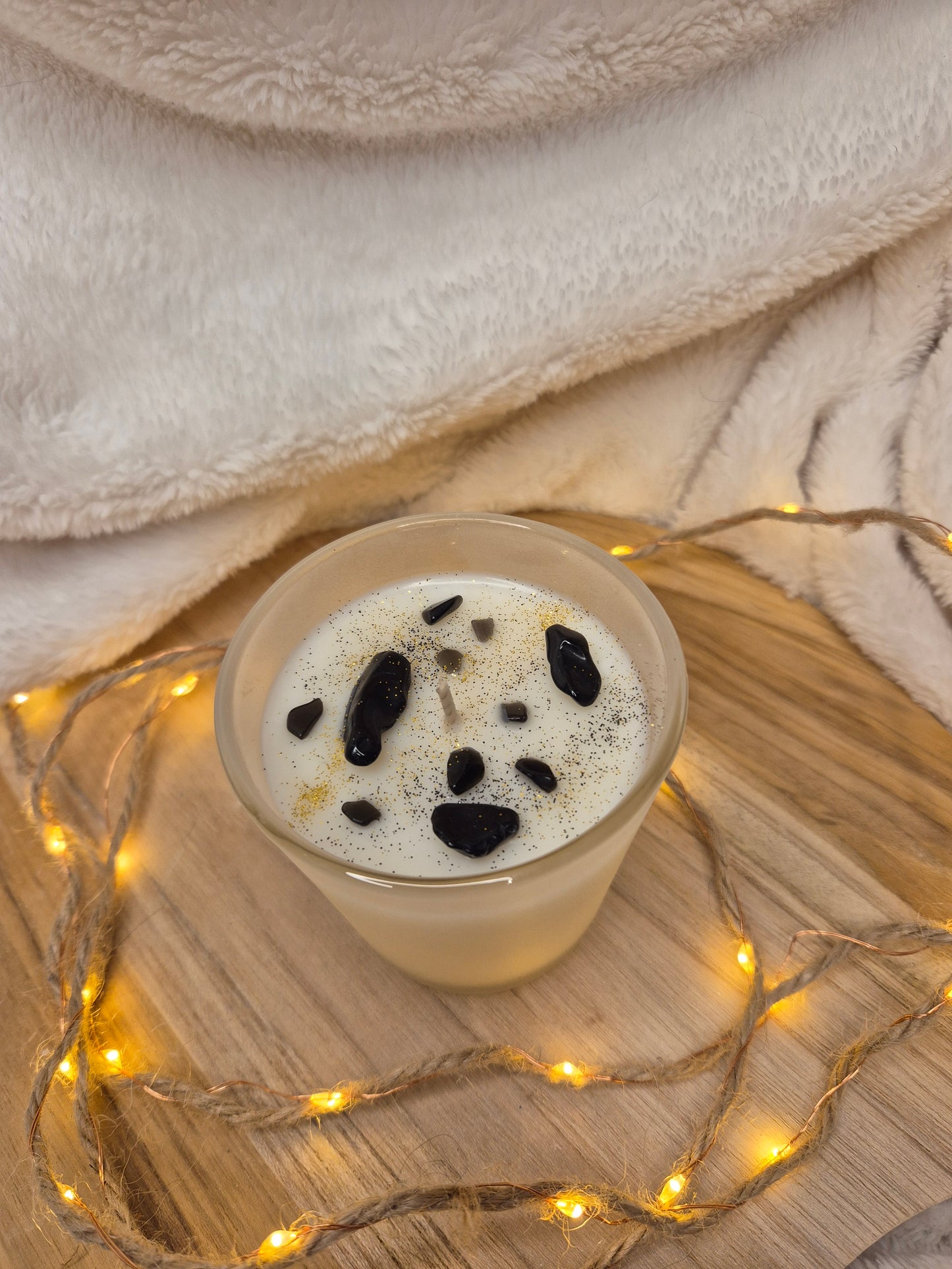 Edelstein Kerze Schwarz