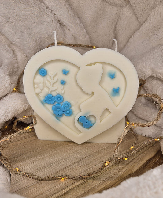 Schwangerschafts-Herzkerzen