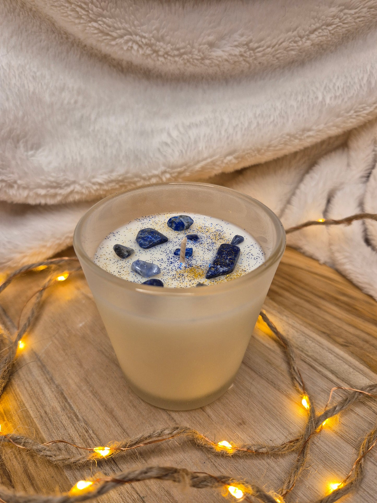 Edelstein Kerze Blau