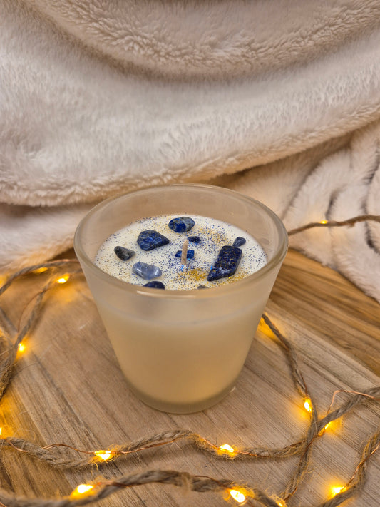 Edelstein Kerze Blau