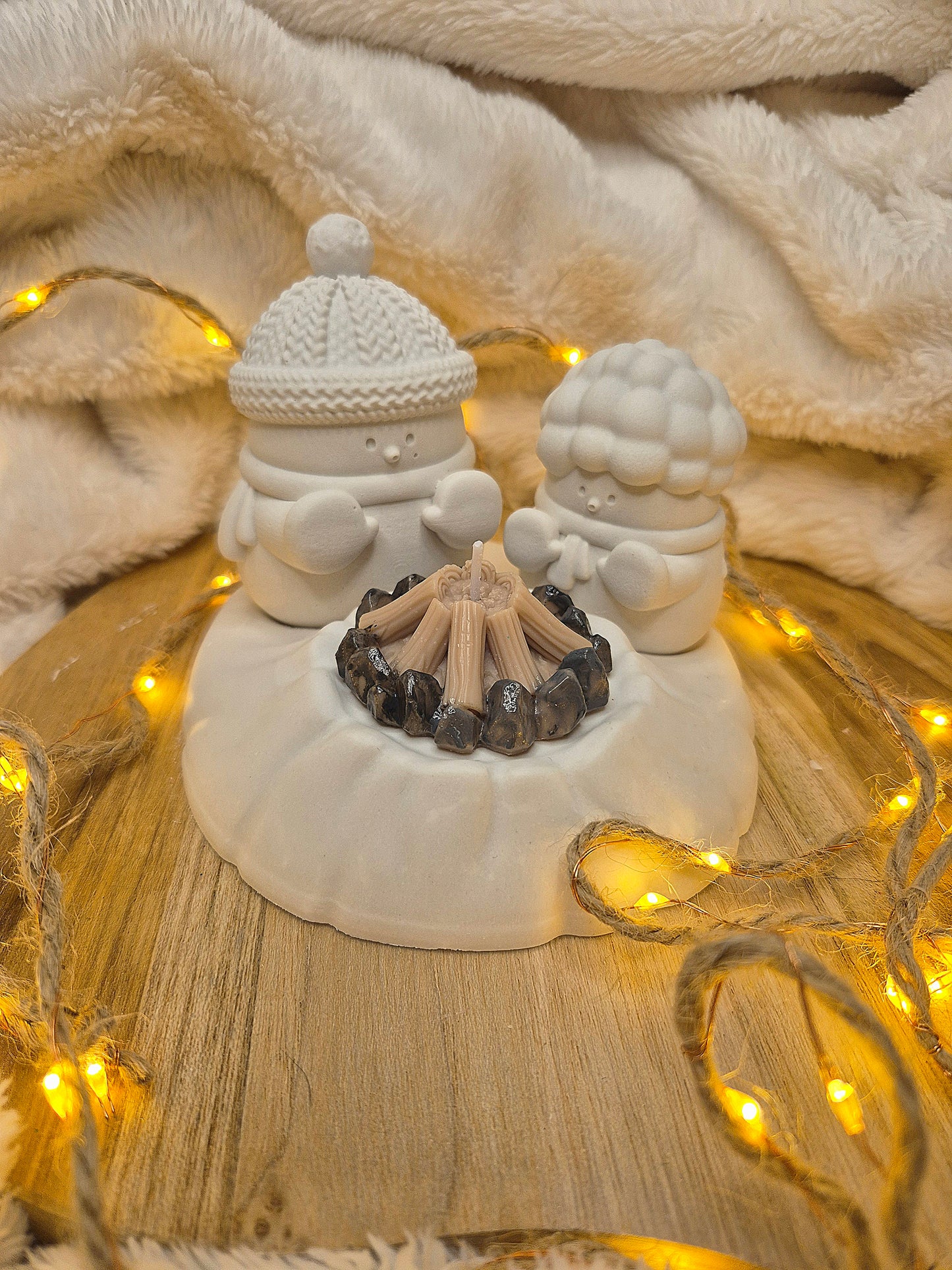 Teelichthalter „Winterfreunde“ – Wärme fürs Herz