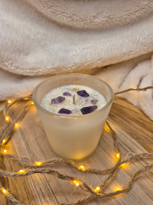 Edelstein Kerze Lila