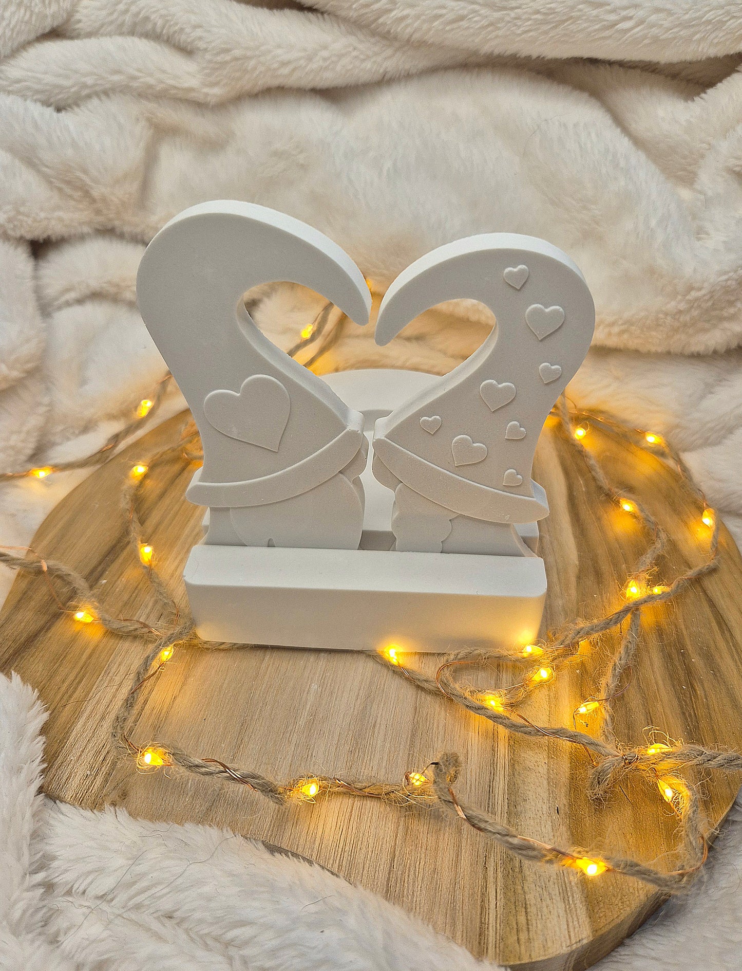 Romantischer Teelichthalter „Herzwichtel“