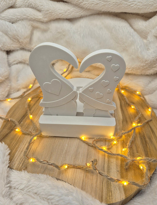 Romantischer Teelichthalter „Herzwichtel“