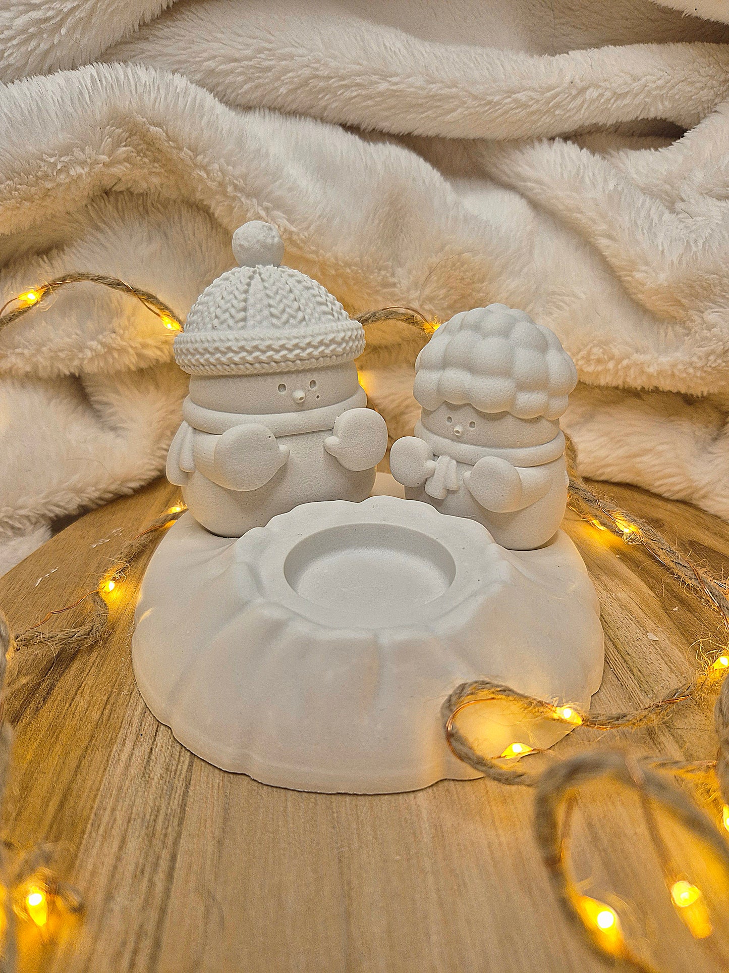 Teelichthalter „Winterfreunde“ – Wärme fürs Herz