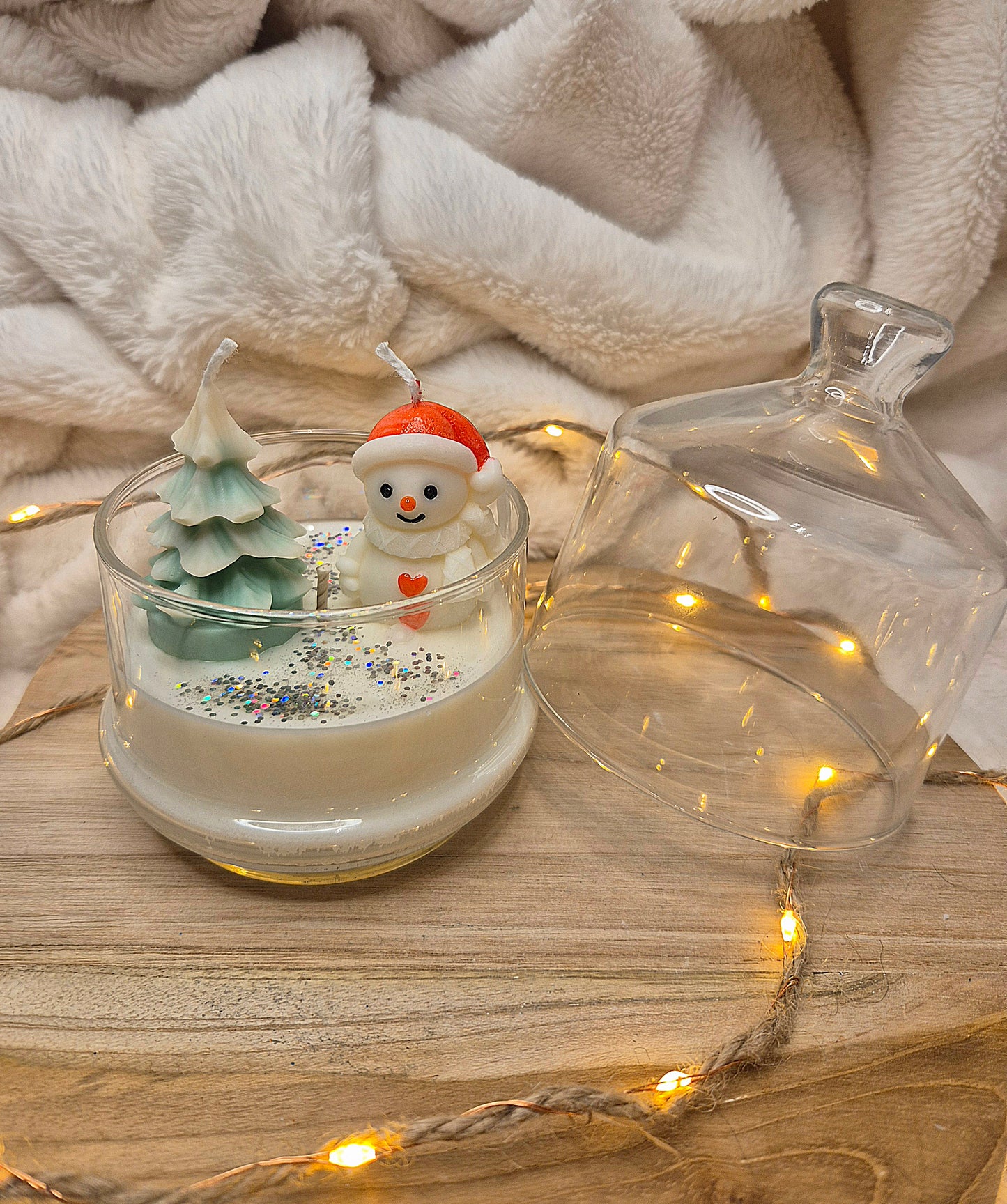 Winterzauber im Glas – Schneemann & Baum