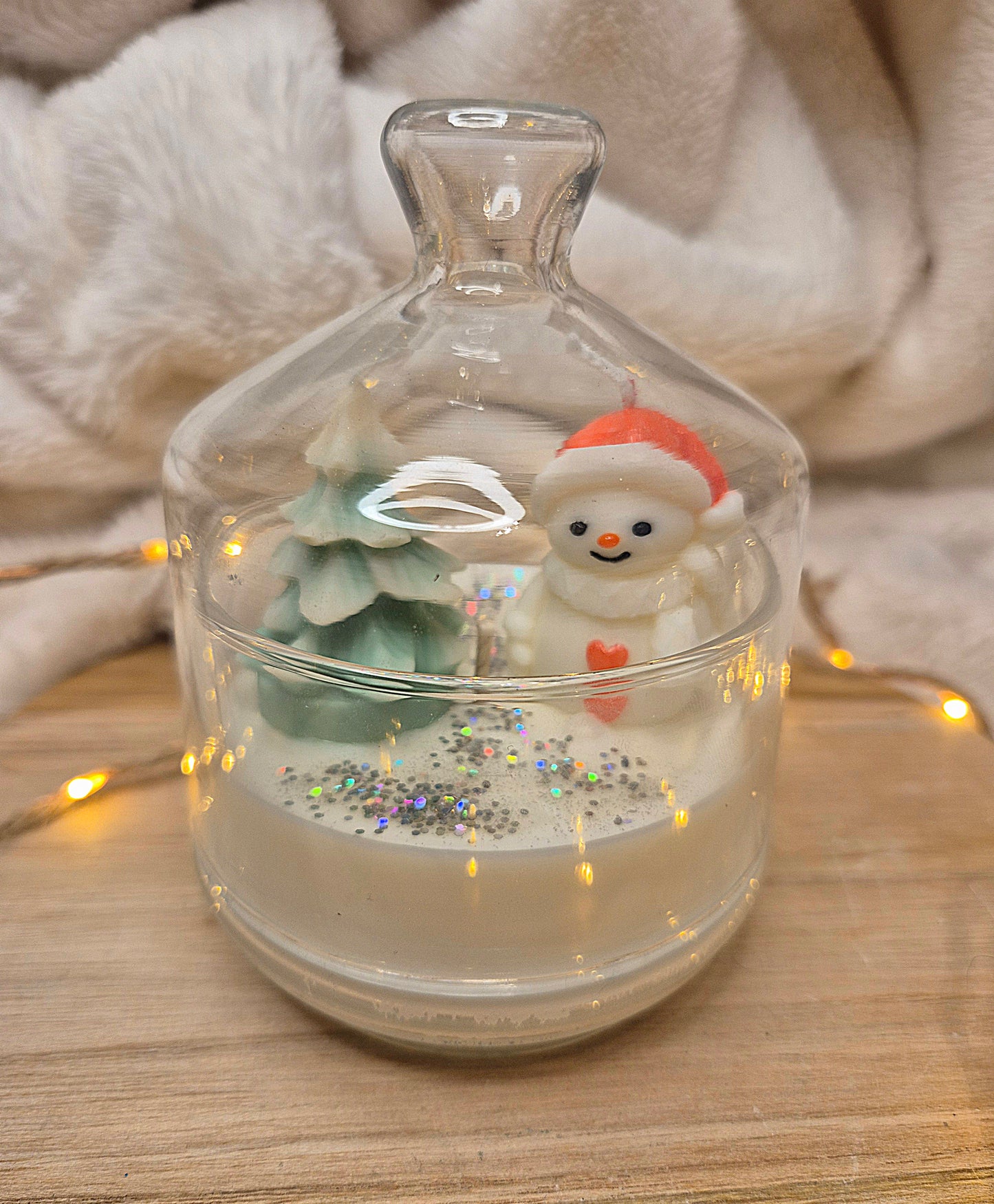 Winterzauber im Glas – Schneemann & Baum