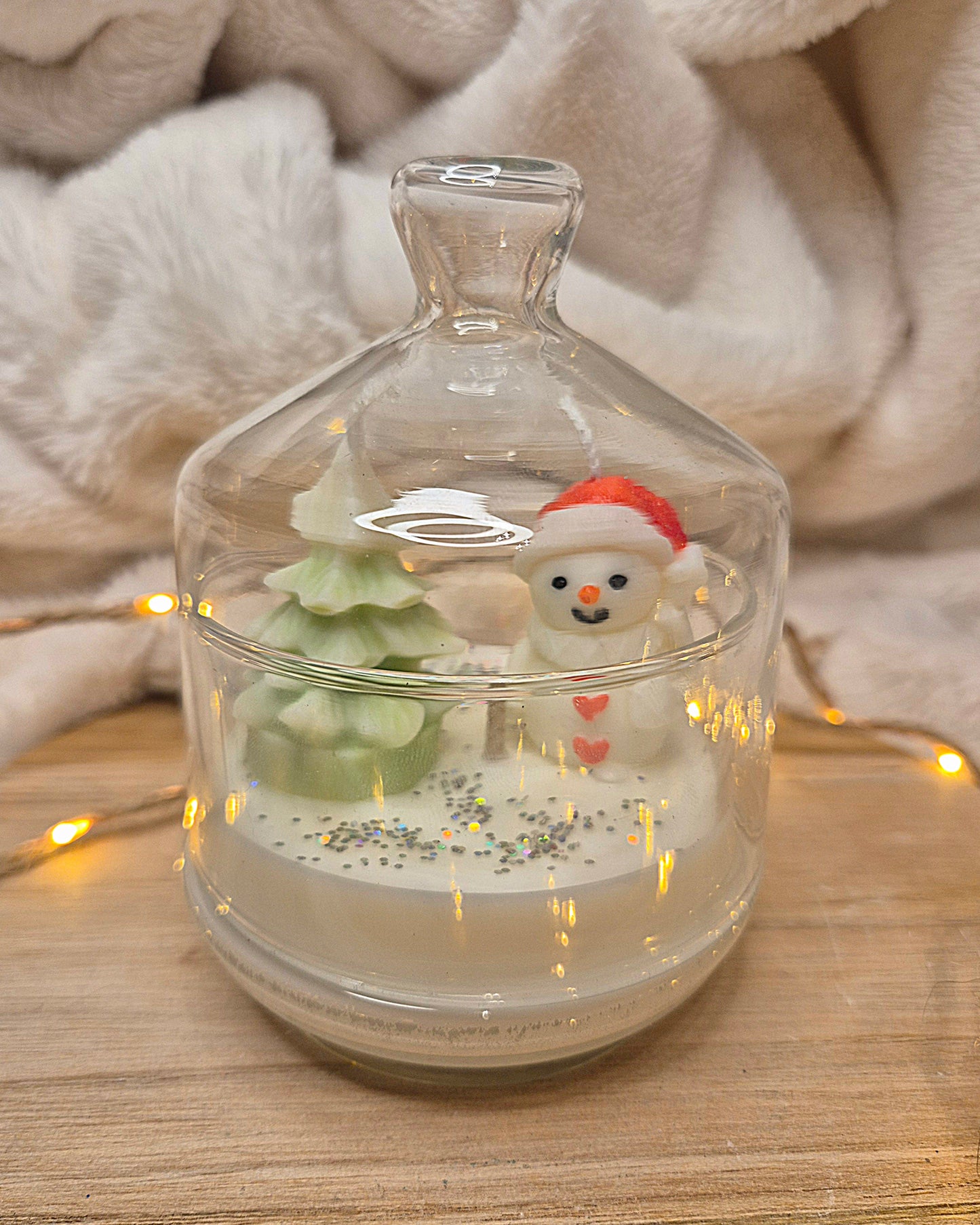 Winterzauber im Glas – Schneemann & Baum