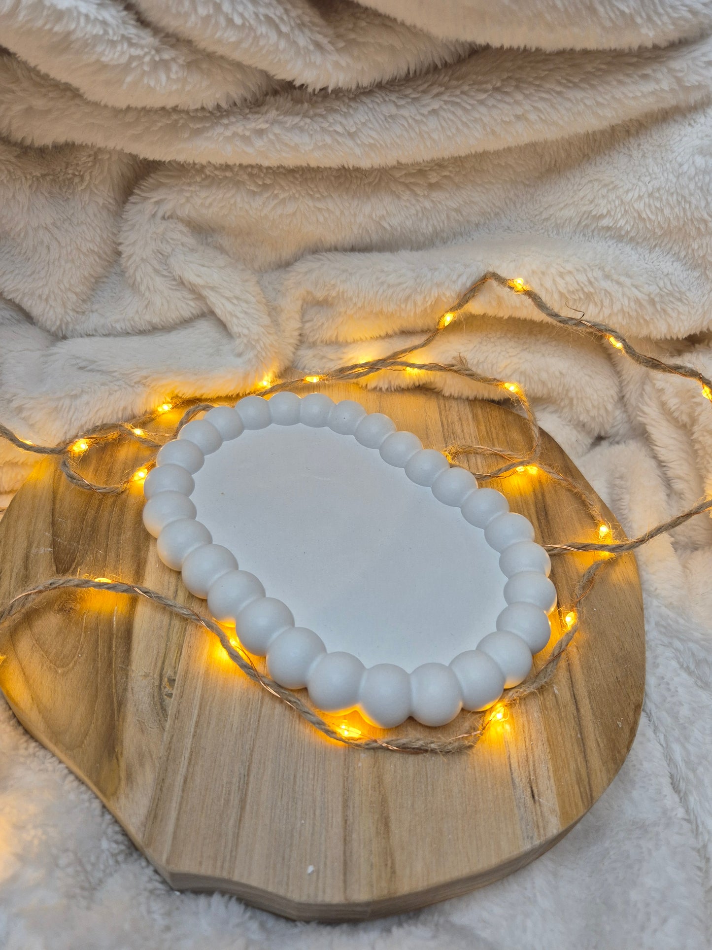 Deko-Schale „Ovaler Perlenzauber“