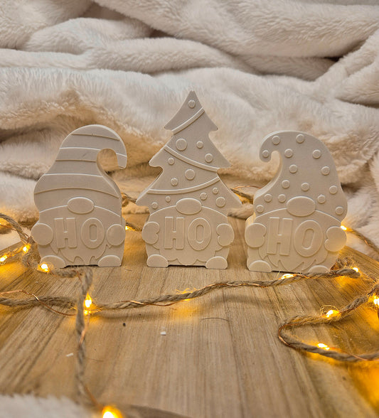 Dekofiguren „Ho Ho Trio“ – Drei Freunde, ein Weihnachtsgruß