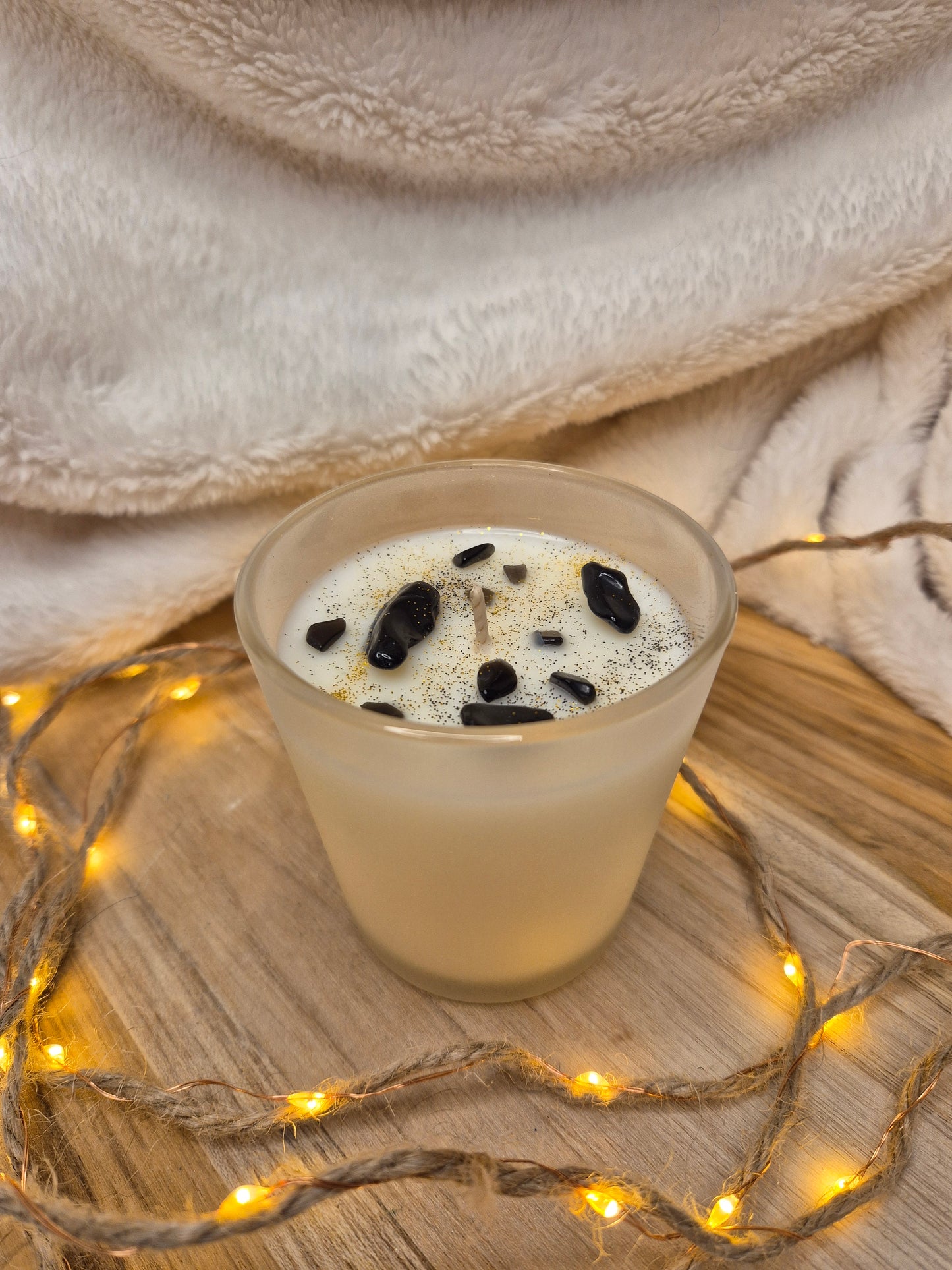 Edelstein Kerze Schwarz