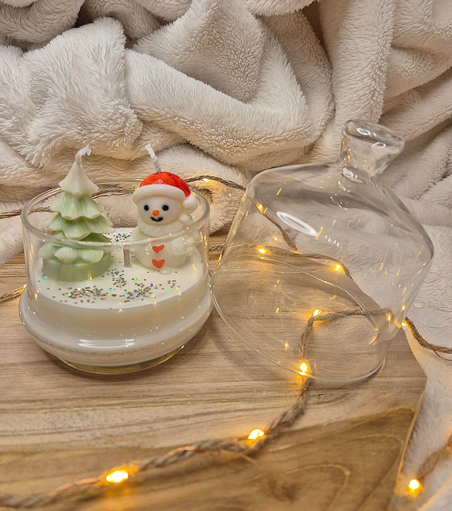 Winterzauber im Glas – Schneemann & Baum